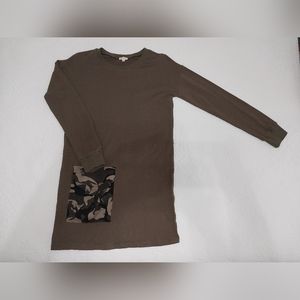 Hem&Thread; Small, Army Green Tunic